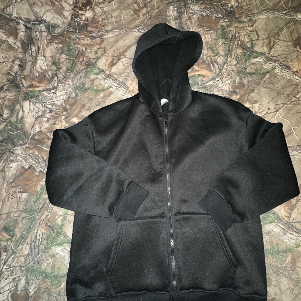 Boys Black Hooded Jacket